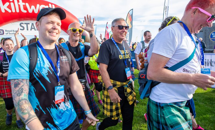 Kiltwalk fundraisers