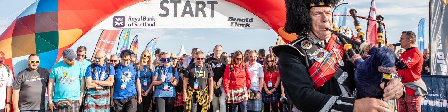 Kiltwalk banner