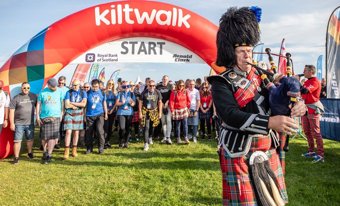 Kiltwalk banner